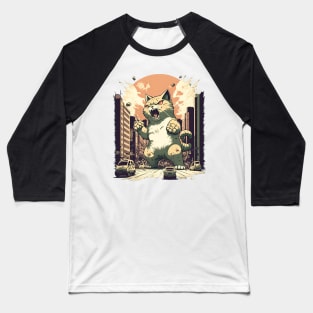 Fury of a Catzilla Baseball T-Shirt